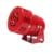 TCZ-230 24VAC, SIRENA MOTOR DE VIENTO PEQUEÑO ROJO 50DBS 24VAC, METALICO