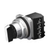 US2:52SA2CABA1, SELECTOR METALICO MANETA LARGA, 0-1-2, 3 POSICIONES, 1NA/NC, DIAM. 30.5MM