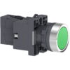 XA2EW33B1, PULSADOR PLASTICO LUMINOSO RASANTE VERDE 1NA DIAM. 22MM, LED 24VAC/DC, IP65