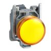 XB4BVG5, PILOTO AMARILLO LUMINOSO LED 120VAC, DIAM. 22MM, MAT. METALICO