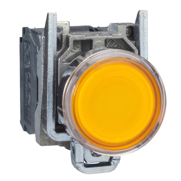 XB4BW35B5. PULSADOR METALICO LUMINOSO RASANTE AMARILLO 24V-malvinas.pe