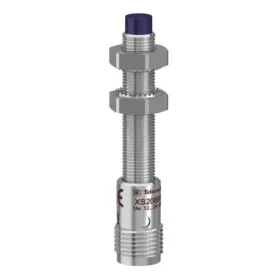 XS208BLPAM12, SENSOR INDUCTIVO NO RASANTE METALICO M08, ALC. 2.5MM, PNP NA, 3 HILOS, 12-24VDC, CONEX. M12, IP67