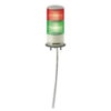 XVGB2W, BALIZA LUMINOSA 2 COLORES, ROJO-VERDE, MONT. EN BASE, DIAM. 60MM, 24V