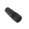 XZCC12FDM40B, CONECTOR RECTO HEMBRA M12, 4 PINES, ROSCA METALICO