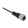 XZCP1865L2, CABLE P/ SENSOR, PUR NEGRO 2MT C/ CONECTOR RECTO HEMBRA 1/2″- 20UNF, 3 PINES