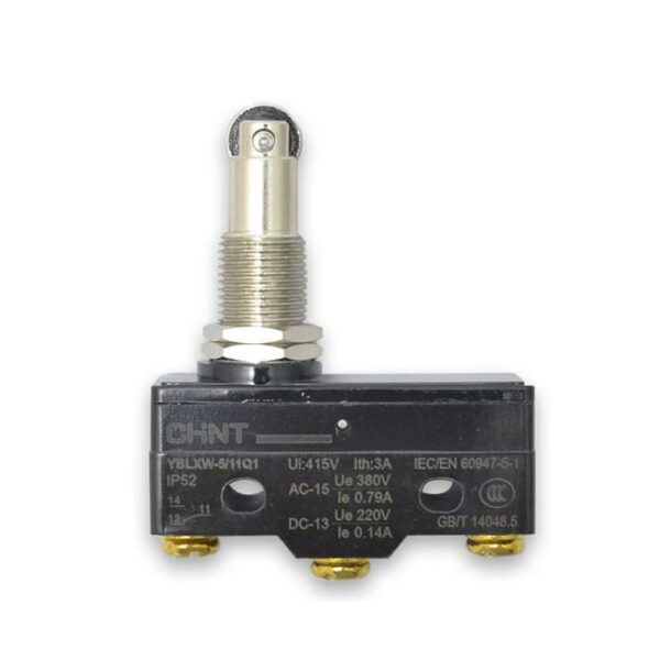YBLXW-5/11Q1, MICROSWITCH C/ ROLDANA ACERO LINEAL, NEGRO