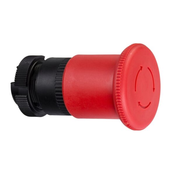 ZA2BS844, CABEZAL DE PULSADOR DE EMERGENCIA TIPO HONGO DIAM. 40MM, DESBLOQUEO POR GIRO