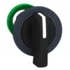 ZB5FJ2, CABEZAL NEGRO DE SELECTOR MANETA LARGA, 0-1, 2 POSICIONES FIJAS, DIAM. 30MM