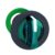 ZB5FK1533, CABEZAL VERDE DE SELECTOR LUMINOSO MANETA LARGA, 1-0-2, 3 POSICIONES C/ RETORNO CENTRO, DIAM. 30MM