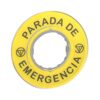 ZBY9420, ETIQUETA P/ PULSADOR PARADA DE EMERGENCIA