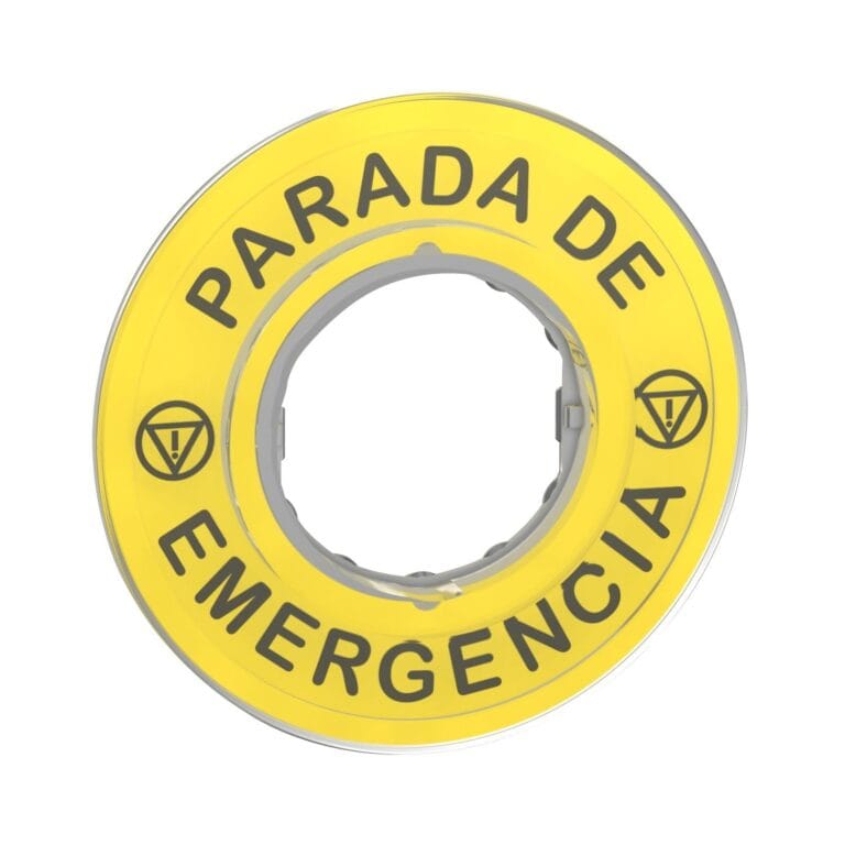 ZBY9420, ETIQUETA P/ PULSADOR PARADA DE EMERGENCIA