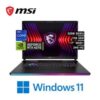 Laptop Gaming Raider GE78 HX 14VGG Intel Core i9 14900HX 32GB 1TB SSD RTX4070 8GB 17″ QHD+ W11