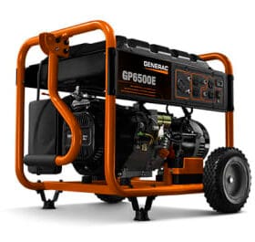 GENERADOR PORTATIL 6.5KW ARRANQUE ELECTRICO / MANUAL A GASOLINA GP6500E GENERAC