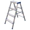 ESCALERA BANQUETA DOBLE ALUMINIO / ALTURA: 1.15m – 150kg 5 pasos