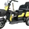 Trimoto Electrica Pantalla Digital Asiento Plegable Negro