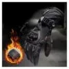 Guantes Impermeables Cálidos Para Moto – Negro