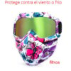 Lentes Corta Viento Deportivo Moto Bici Full Face Anti Polvo