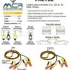 Cables Pasa Corriente 125a 2m 10 Awg Con Funda