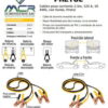 Cables Pasa Corriente 125a 2.5m 10 Awg Con Funda