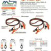 Cable Pasa Corriente De Bateria 350 Amp 6 Awg 3.5m