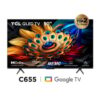 Televisor 50” Google Tv 50c655 Qled 4k Ultra Hd Smart Tv