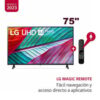 Televisor 75 Uhd 4k Smart Ai Thinq 75ur8750psa Magic Remoto Nuevo Modelo – Negro