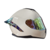 Casco Integral Xt Wt 613 Blanco Brillo Visor Oro Dia Y Noche Xl