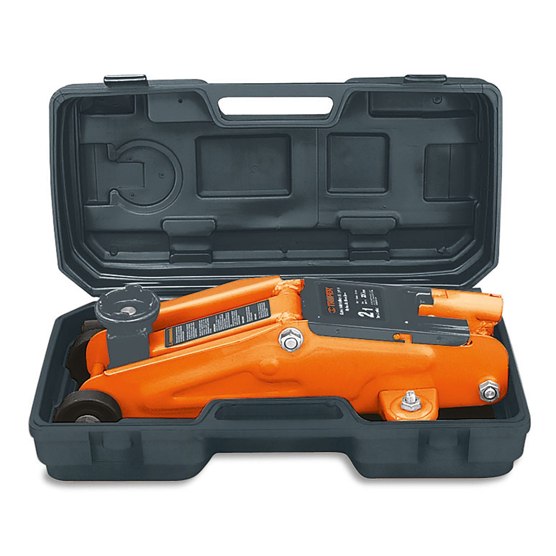 Gato hidráulico de patín 2t, 30 movimientos, maletín, Truper Gato hidráulico de patín 2t, 30 movimientos, maletín, Truper