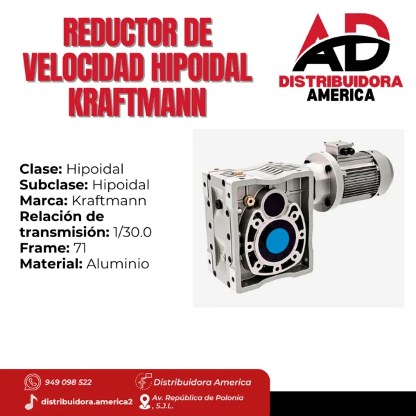 RReductor de velocidad Hipoidal Kraftmann