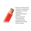 Cable THW-90 +plus 450/750 V 14 AWG Rojo 100m Indeco – 139843