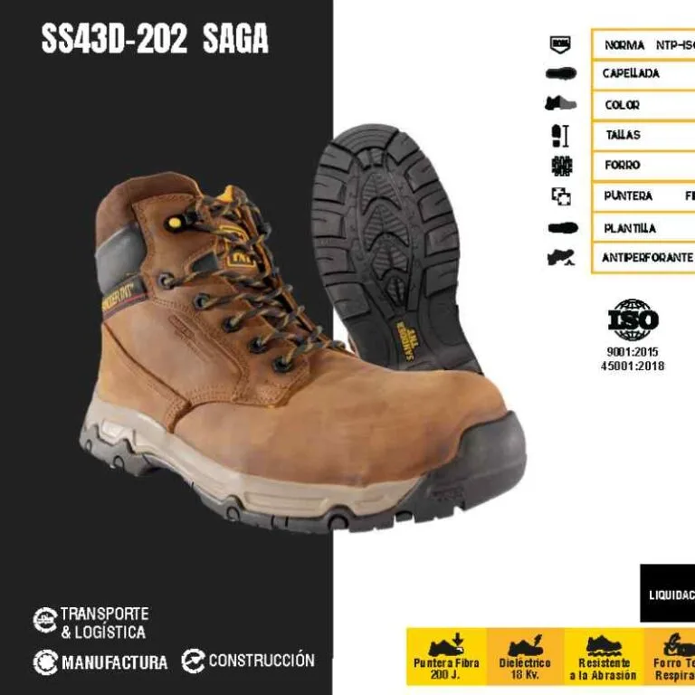 Zapato de seguridad SAGA EVA – SS43D-202