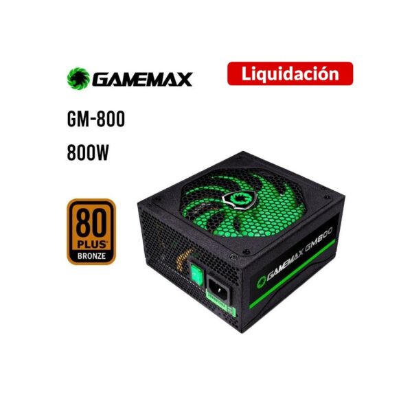 FUENTE DE PODER GAMEMAX GM 800W MODULAR 80PLUS BRONZE