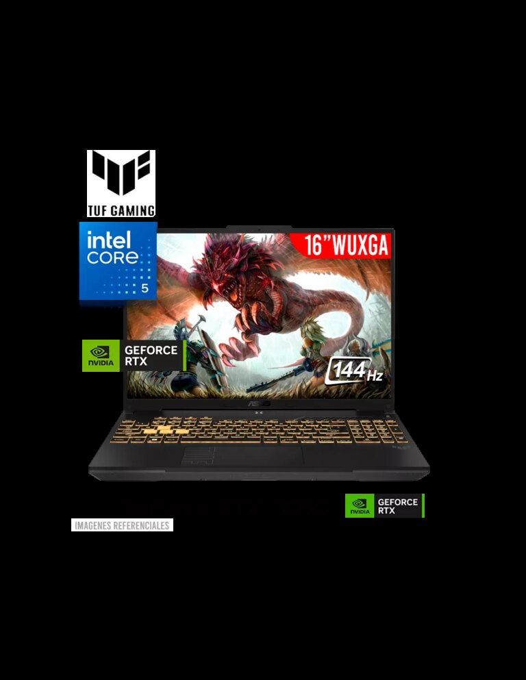 LAPTOP ASUS TUF FX607VJ-RL009 5-210H 16GB 512GB SSD RTX 3050 6GB 16pulgadas WUXGA FREDOSS…
