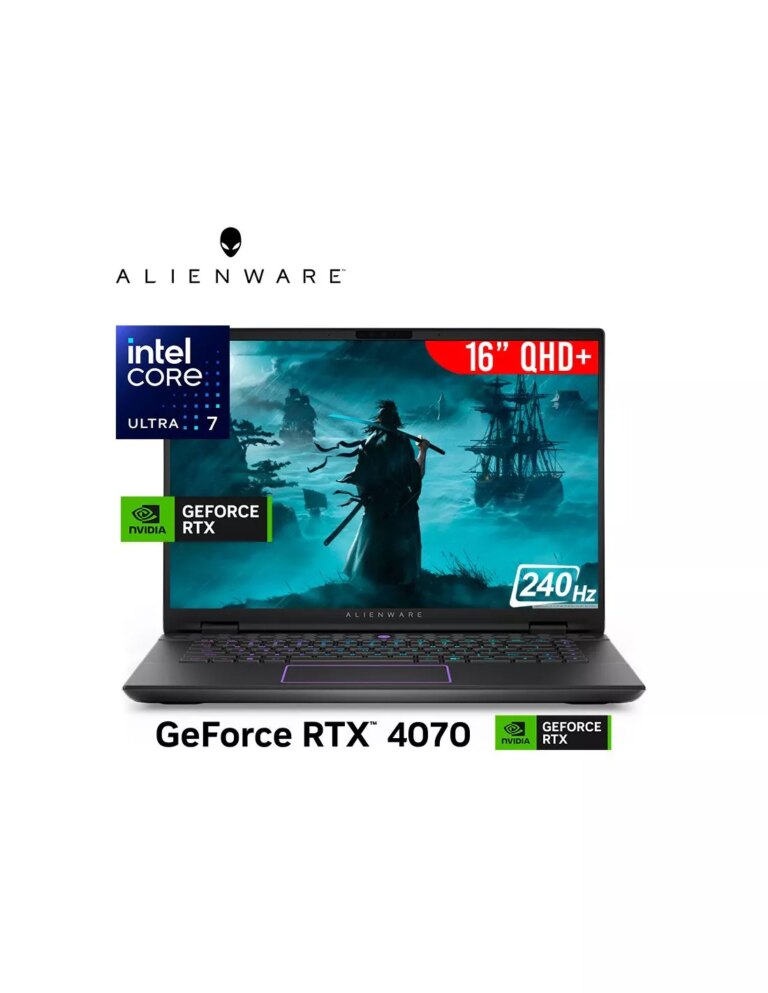 LAPTOP GAMER DELL ALIENWARE M16 R2 I.ULTRA 7-155H 16GB 1TB SSD RTX 4070 8GB 16pulgadas QHD…