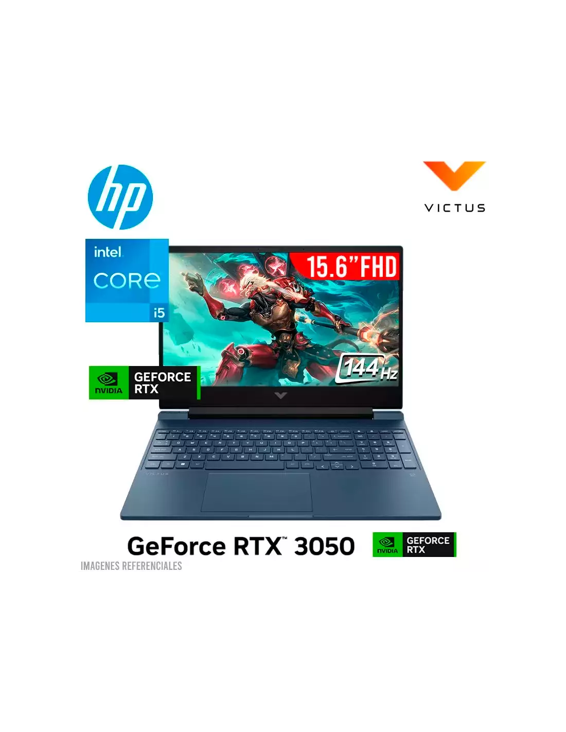 LAPTOP GAMER HP VICTUS 15-FA0021LA I5-12450H 8GB 512GB SSD T. VIDEO RTX 3050 4GB 15.6… LAPTOP GAMER HP VICTUS 15-FA0021LA I5-12450H 8GB 512GB SSD T. VIDEO RTX 3050 4GB 15.6…