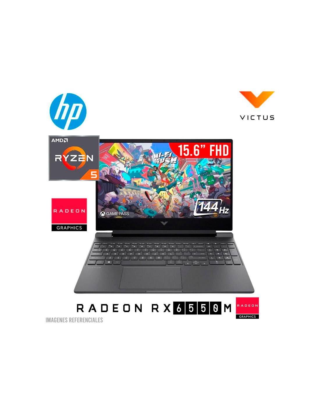 LAPTOP GAMER HP VICTUS 15-FB2063 RYZEN 5-7535HS 8GB 512GB SSD T. VIDEO RX6550M 4GB 15.6… LAPTOP GAMER HP VICTUS 15-FB2063 RYZEN 5-7535HS 8GB 512GB SSD T. VIDEO RX6550M 4GB 15.6…