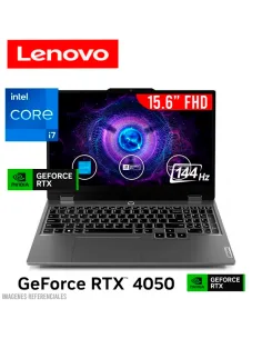 LAPTOP GAMER LENOVO LOQ 15IRX9 I7-13650HX 16GB DDR5 512GB SSD T. VIDEO RTX 4050 6GB…