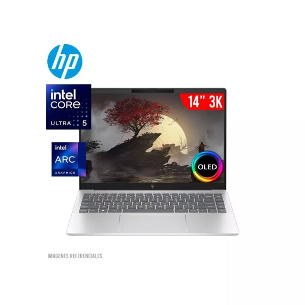 LAPTOP HP PAVILION PLUS 14-EW1000LA CORE ULTRA 5-125H 16GB 512GB SSD 14 3K OLED WINDOWS…