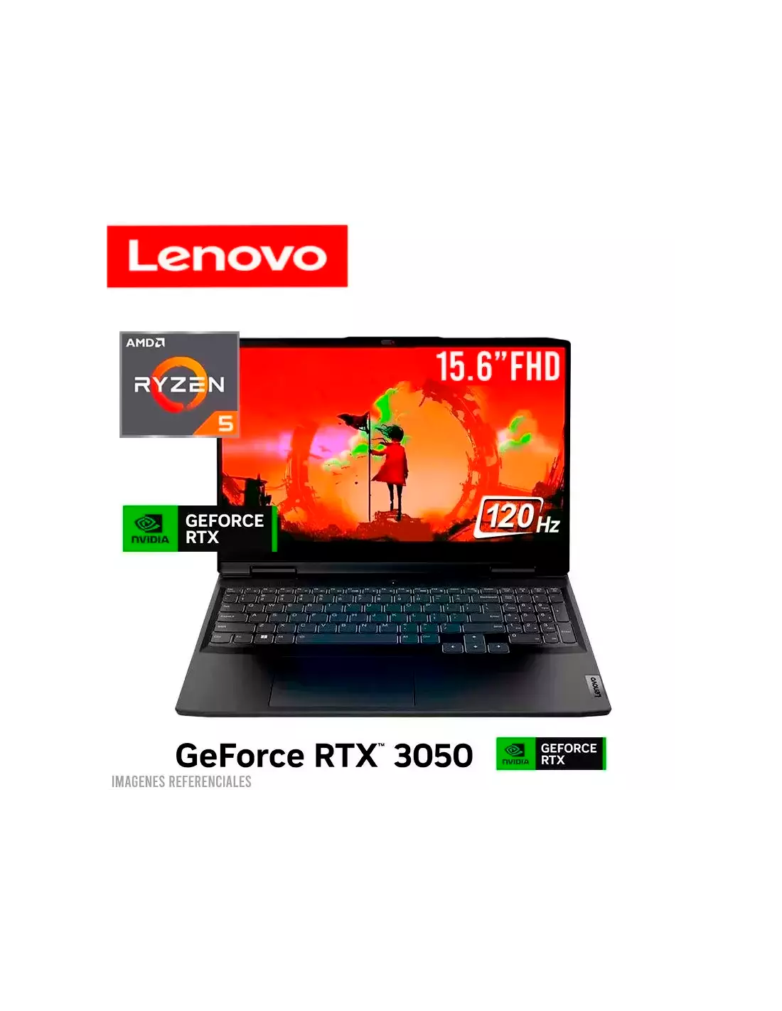 LAPTOP LENOVO IDEAPAD GAMING 3 15ARH7 RYZEN 5-6600H 8GB 512GB SSD T.VIDEO RTX3050 4GB… LAPTOP LENOVO IDEAPAD GAMING 3 15ARH7 RYZEN 5-6600H 8GB 512GB SSD T.VIDEO RTX3050 4GB…