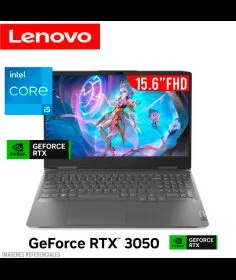 LAPTOP LENOVO LOQ15IRH8 I5-12450H 8GB DDR5 512GB SSD T. VIDEO RTX 3050 6GB 15.6pulgadas FHD…