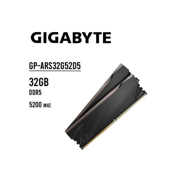 MEMORIA RAM GIGABYTE AORUS 32GB/5200MHZ (2X16GB) DDR5 ( GP-ARS32G52D5 ) XMP 3.0