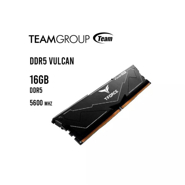 MEMORIA RAM TEAMGROUP 16GB/5600MHZ DDR5 VULCAN ( FLBD516G5600HC36B01 ) NEGRO