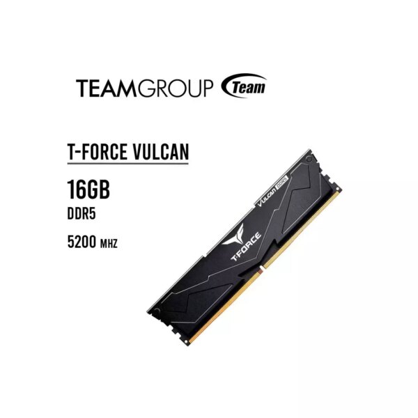 MEMORIA RAM TEAMGROUP T-FORCE VULCAN 16GB DDR5 5200MHZ (FLBD516G5200HC40C01)