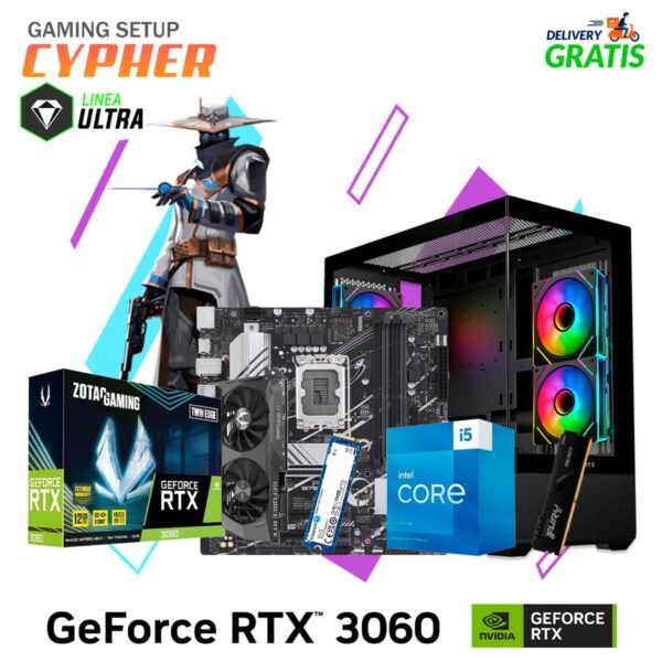 PC GAMER CYPHER I5-13400F 16GB 1TB SSD T. VIDEO RTX 3060 12GB