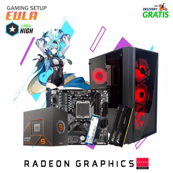 PC GAMER EULA AMD RYZEN 5 8500G 16GB 500GB SSD