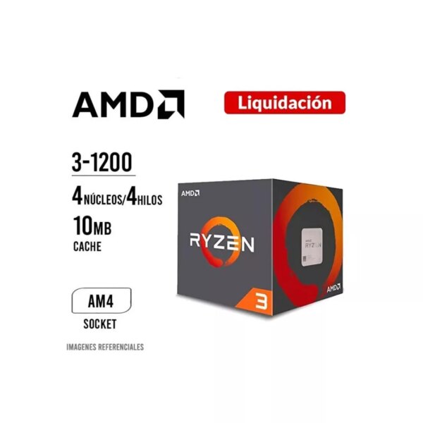 PROCESADOR AMD RYZEN 3 1200 (YD1200BBAEBOX) 3.4GHZ 10.0MB | AM4