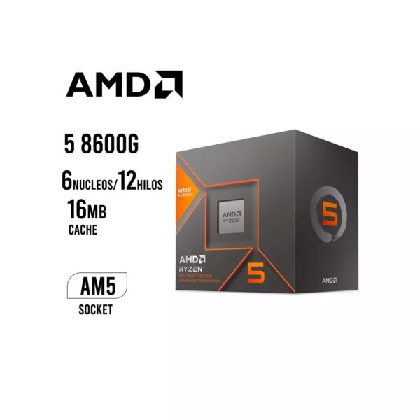 PROCESADOR AMD RYZEN 5 8600G 4.30GHZ ( 100-100001237BOX ) AM5