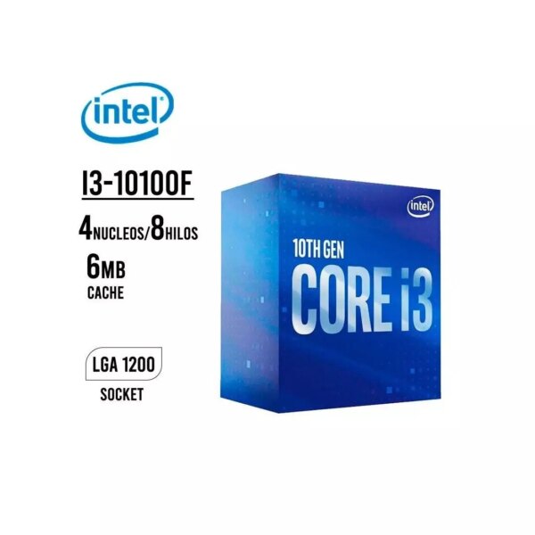 PROCESADOR INTEL CORE I3-10100F BX8070110100F 3.6GHZ 6.0MB LGA 1200