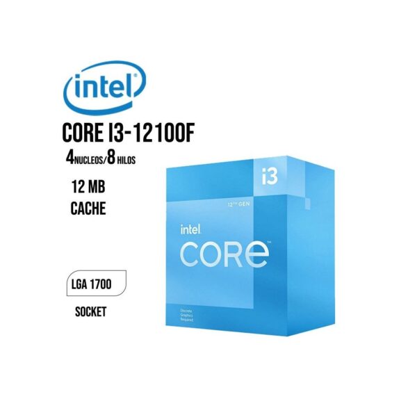 PROCESADOR INTEL CORE I3-12100F (BX8071512100F)