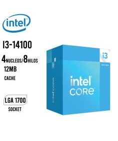 PROCESADOR INTEL CORE I3-14100 3.50 GHZ – 12MB LGA 1700 (BX8071514100)